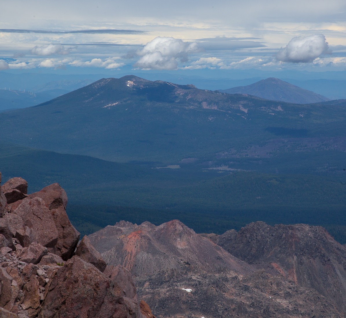 Lassen Peak. Looking to the north from the summit.